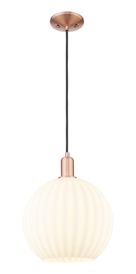 Arcadia One Light Mini Pendant in Antique Copper (405|716-1P-AC-G1217-12WV)