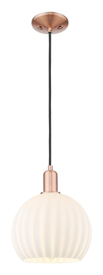 Arcadia One Light Mini Pendant in Antique Copper (405|716-1P-AC-G1217-10WV)