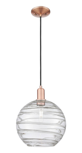 Arcadia One Light Mini Pendant in Antique Copper (405|716-1P-AC-G1213-12CL)
