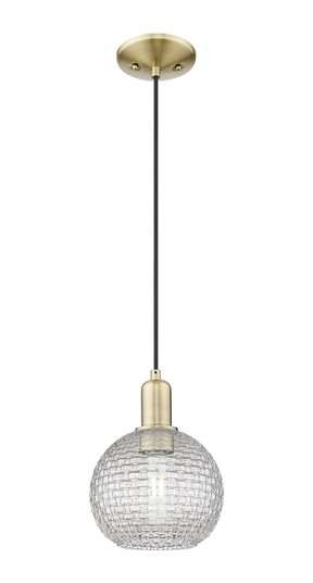 Arcadia One Light Mini Pendant in Antique Brass (405|716-1P-AB-G122C-8CL)