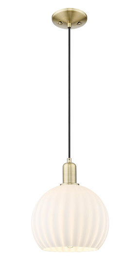 Arcadia One Light Mini Pendant in Antique Brass (405|716-1P-AB-G1217-10WV)