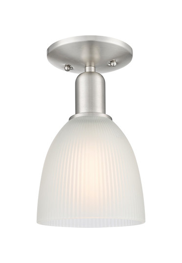 Arcadia One Light Semi-Flush Mount in Brushed Satin Nickel (405|716-1C-SN-G381)