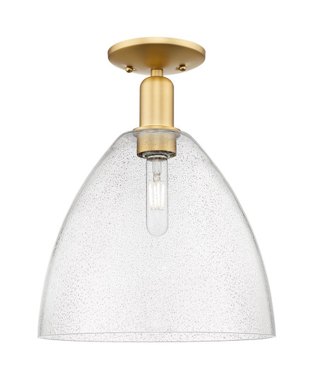 Arcadia One Light Semi-Flush Mount in Satin Gold (405|716-1C-SG-GBD-124)