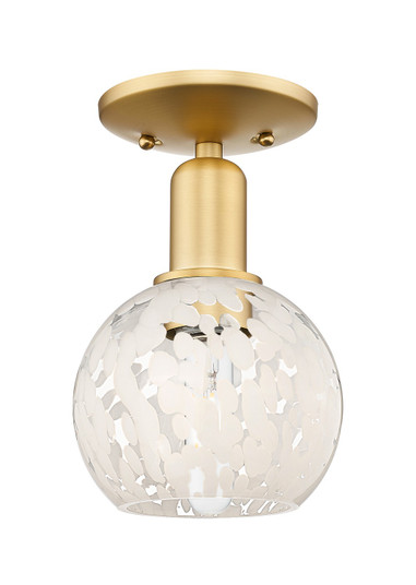 Arcadia One Light Semi-Flush Mount in Satin Gold (405|716-1C-SG-G1216-6WM)