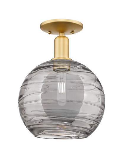 Arcadia One Light Semi-Flush Mount in Satin Gold (405|716-1C-SG-G1213-10SM)