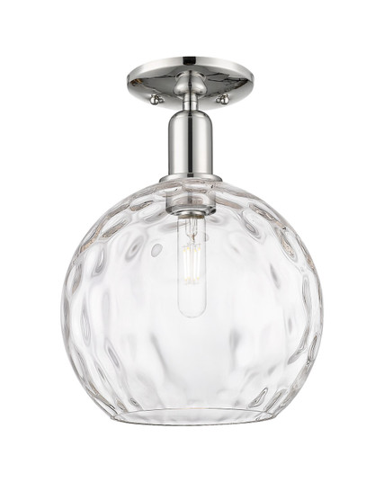 Arcadia One Light Semi-Flush Mount in Polished Nickel (405|716-1C-PN-G1215-10)