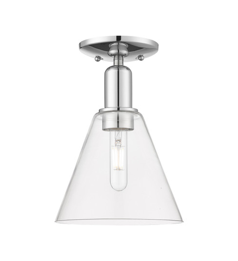 Arcadia One Light Semi-Flush Mount in Polished Chrome (405|716-1C-PC-GBC-82)