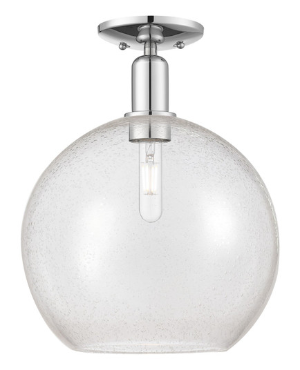 Arcadia One Light Semi-Flush Mount in Polished Chrome (405|716-1C-PC-G124-12)
