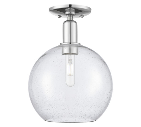 Arcadia One Light Semi-Flush Mount in Polished Chrome (405|716-1C-PC-G124-10)