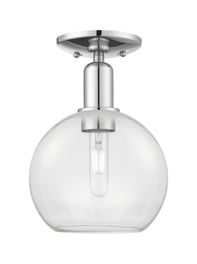 Arcadia One Light Semi-Flush Mount in Polished Chrome (405|716-1C-PC-G122-8)