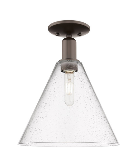 Arcadia One Light Semi-Flush Mount in Oil Rubbed Bronze (405|716-1C-OB-GBC-124)