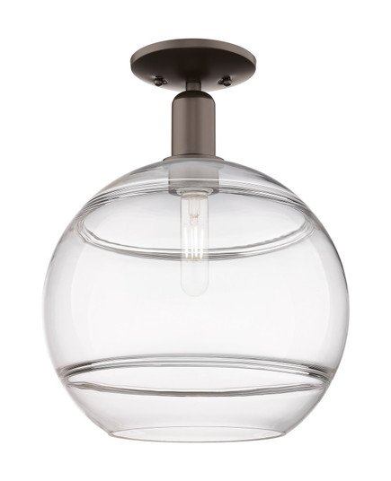 Arcadia One Light Semi-Flush Mount in Oil Rubbed Bronze (405|716-1C-OB-G556-12CL)