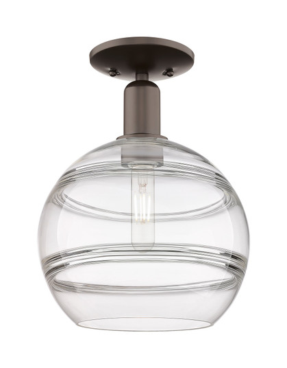 Arcadia One Light Semi-Flush Mount in Oil Rubbed Bronze (405|716-1C-OB-G556-10CL)