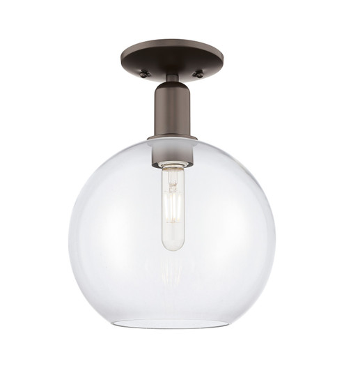 Arcadia One Light Semi-Flush Mount in Oil Rubbed Bronze (405|716-1C-OB-G122-10)