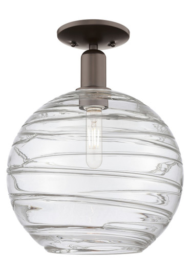 Arcadia One Light Semi-Flush Mount in Oil Rubbed Bronze (405|716-1C-OB-G1213-12CL)