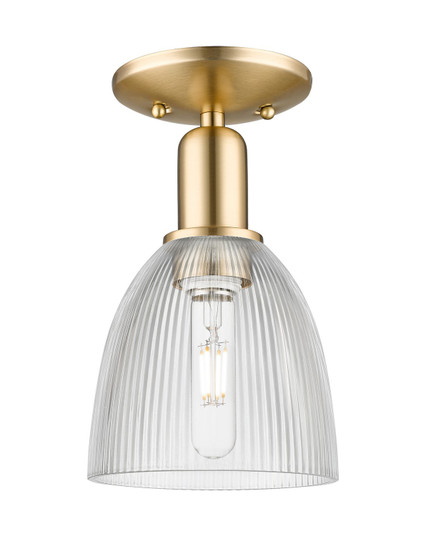 Arcadia One Light Semi-Flush Mount in Champagne Bronze (405|716-1C-CB-G382)