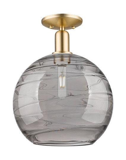 Arcadia One Light Semi-Flush Mount in Champagne Bronze (405|716-1C-CB-G1213-12SM)