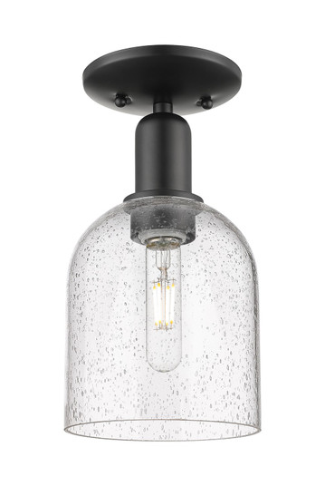 Arcadia One Light Semi-Flush Mount in Matte Black (405|716-1C-BK-G558-6SDY)