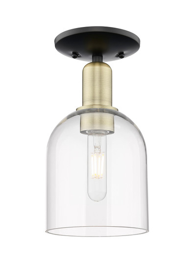 Arcadia One Light Semi-Flush Mount in Black Antique Brass (405|716-1C-BAB-G558-6CL)