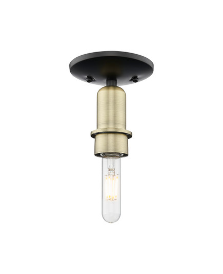 Arcadia One Light Semi-Flush Mount in Black Antique Brass (405|716-1C-BAB)
