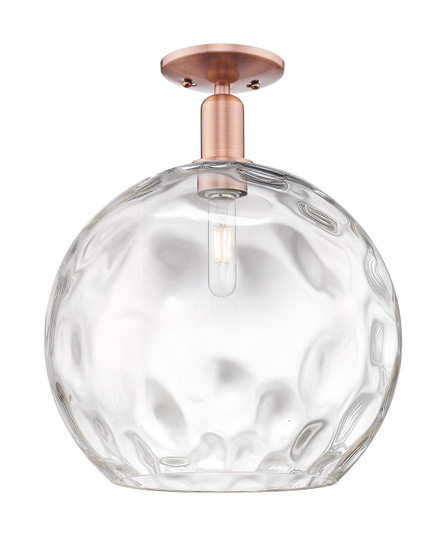Arcadia One Light Semi-Flush Mount in Antique Copper (405|716-1C-AC-G1215-14)