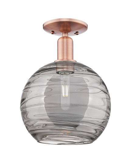 Arcadia One Light Semi-Flush Mount in Antique Copper (405|716-1C-AC-G1213-10SM)
