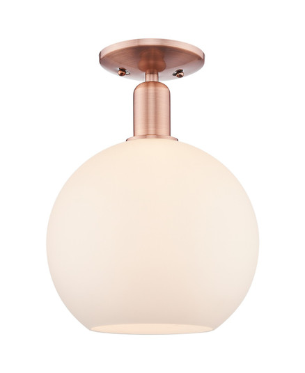 Arcadia One Light Semi-Flush Mount in Antique Copper (405|716-1C-AC-G121-10)