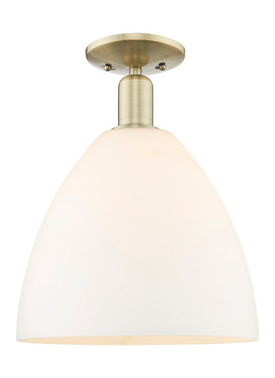 Arcadia One Light Semi-Flush Mount in Antique Brass (405|716-1C-AB-GBD-121)