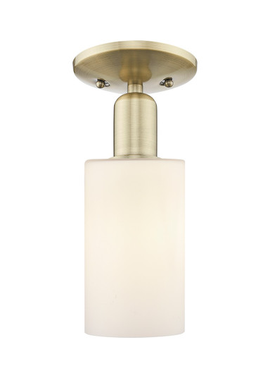 Arcadia One Light Semi-Flush Mount in Antique Brass (405|716-1C-AB-G801)