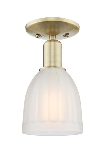 Arcadia One Light Semi-Flush Mount in Antique Brass (405|716-1C-AB-G441)