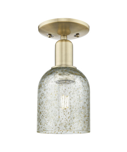 Arcadia One Light Semi-Flush Mount in Antique Brass (405|716-1C-AB-G259)