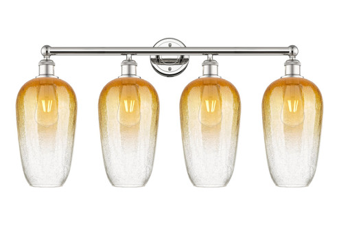 Edison Four Light Bath Vanity in Polished Nickel (405|616-4W-PN-G484-7AM)