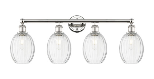 Edison Four Light Bath Vanity in Polished Nickel (405|616-4W-PN-G459-6CL)