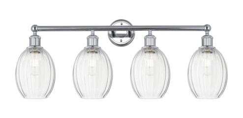 Edison Four Light Bath Vanity in Polished Chrome (405|616-4W-PC-G459-6CL)