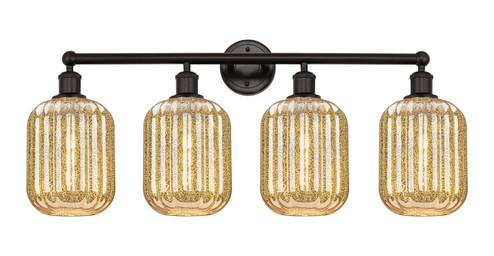 Edison Four Light Bath Vanity in Oil Rubbed Bronze (405|616-4W-OB-G460-7ME)