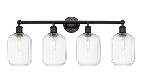 Edison Four Light Bath Vanity in Oil Rubbed Bronze (405|616-4W-OB-G460-7CL)