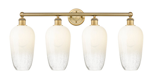 Edison Four Light Bath Vanity in Brushed Brass (405|616-4W-BB-G484-7OP)