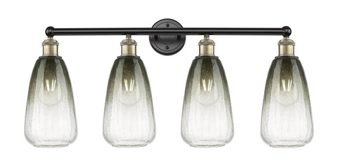 Edison Four Light Bath Vanity in Black Antique Brass (405|616-4W-BAB-G480-6SL)