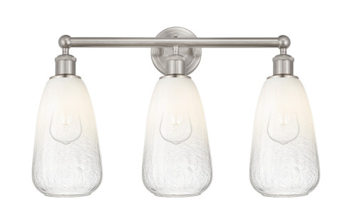 Edison Three Light Bath Vanity in Brushed Satin Nickel (405|616-3W-SN-G480-6OP)