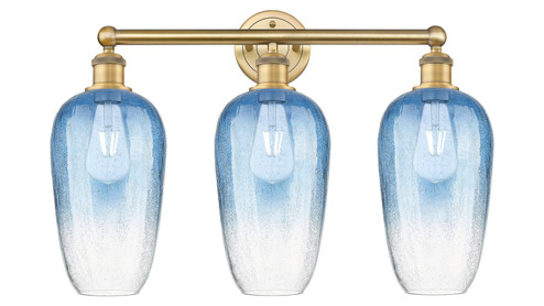 Edison Three Light Bath Vanity in Brushed Brass (405|616-3W-BB-G484-7SB)