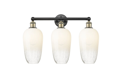 Edison Three Light Bath Vanity in Black Antique Brass (405|616-3W-BAB-G484-7OP)