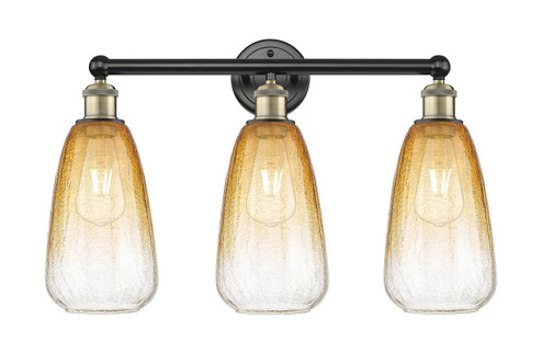 Edison Three Light Bath Vanity in Black Antique Brass (405|616-3W-BAB-G480-6AM)