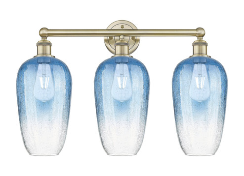 Edison Three Light Bath Vanity in Antique Brass (405|616-3W-AB-G484-7SB)