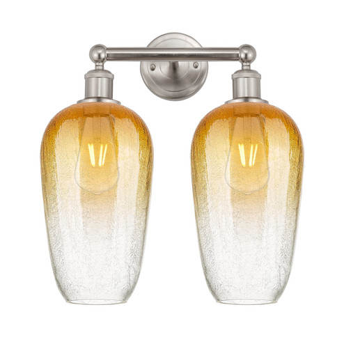 Edison Two Light Bath Vanity in Brushed Satin Nickel (405|616-2W-SN-G484-7AM)