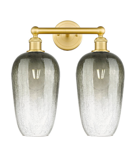 Edison Two Light Bath Vanity in Satin Gold (405|616-2W-SG-G484-7SL)
