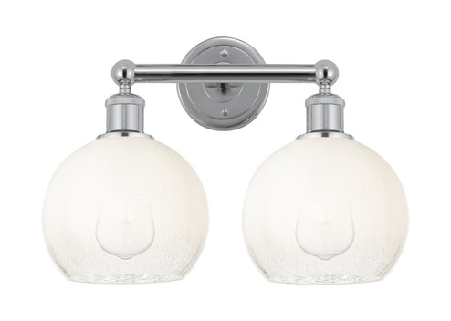 Edison Two Light Bath Vanity in Polished Chrome (405|616-2W-PC-G483-8OP)