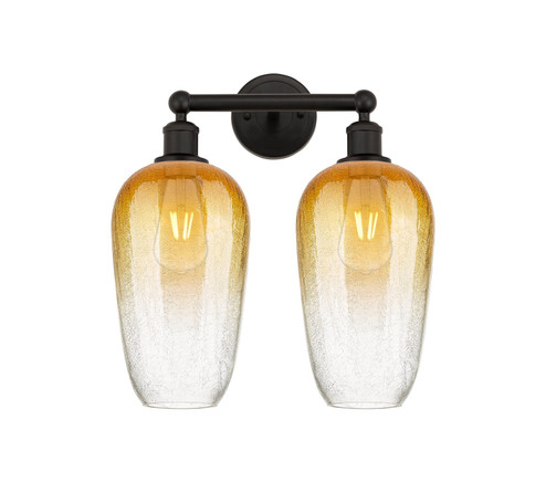 Edison Two Light Bath Vanity in Oil Rubbed Bronze (405|616-2W-OB-G484-7AM)