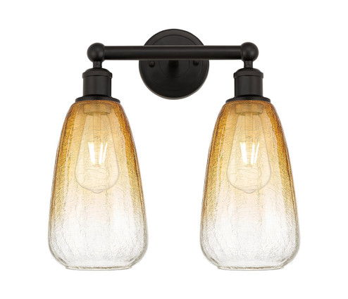 Edison Two Light Bath Vanity in Oil Rubbed Bronze (405|616-2W-OB-G480-6AM)