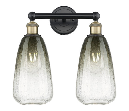 Edison Two Light Bath Vanity in Black Antique Brass (405|616-2W-BAB-G480-6SL)