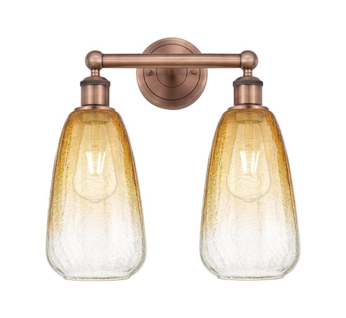Edison Two Light Bath Vanity in Antique Copper (405|616-2W-AC-G480-6AM)